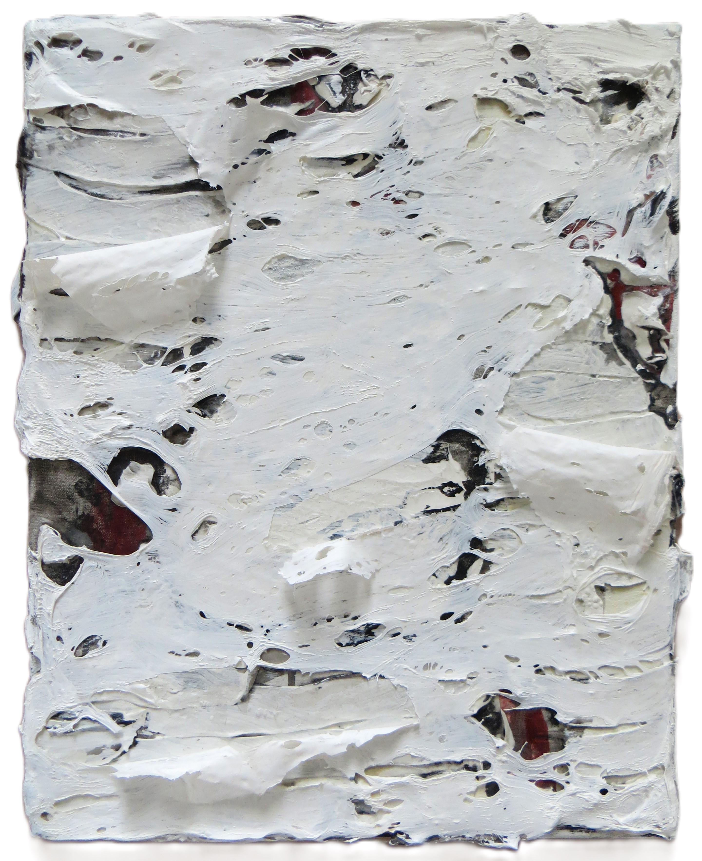 Dennis Koek. From the series; Back to basic. 50 x 40 cm. Acrylic and plastic on canvas.